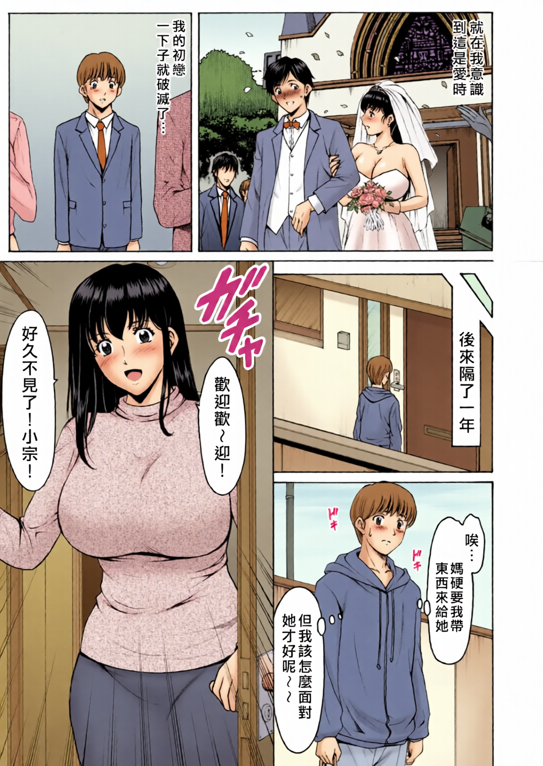 [日本漫画] [全彩乱涂机上色][星野竜一] 洗脳ネトラレ妻 はるか 单本,熟女人妻,巨乳大奶,露出,全彩,大阴茎#[27P]-14