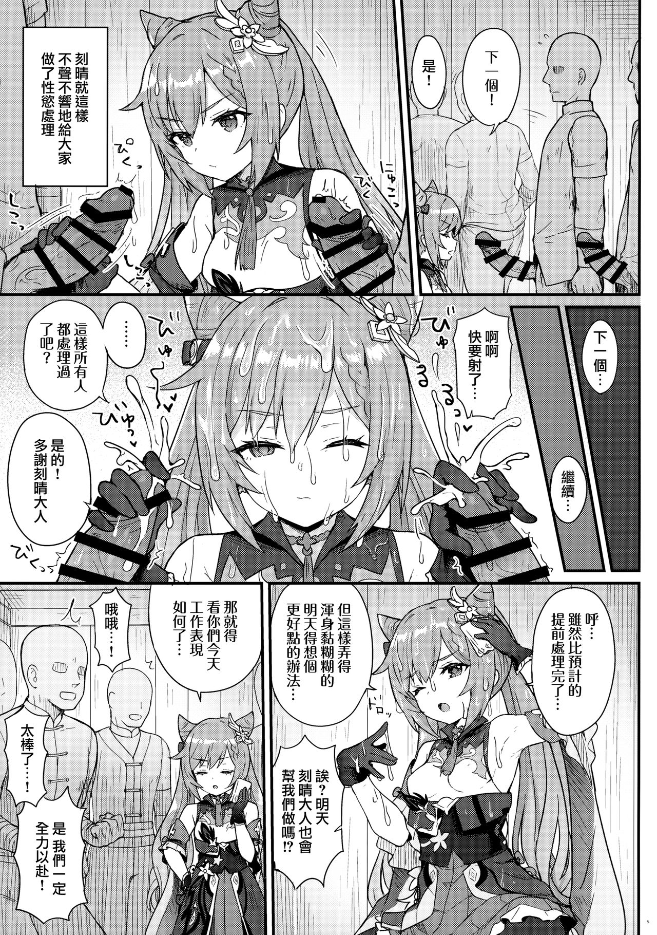 [日本漫画] 刻晴ちゃんが部下をシゴキまくる本 同人,黑丝丝袜,肛门#[24P]-7