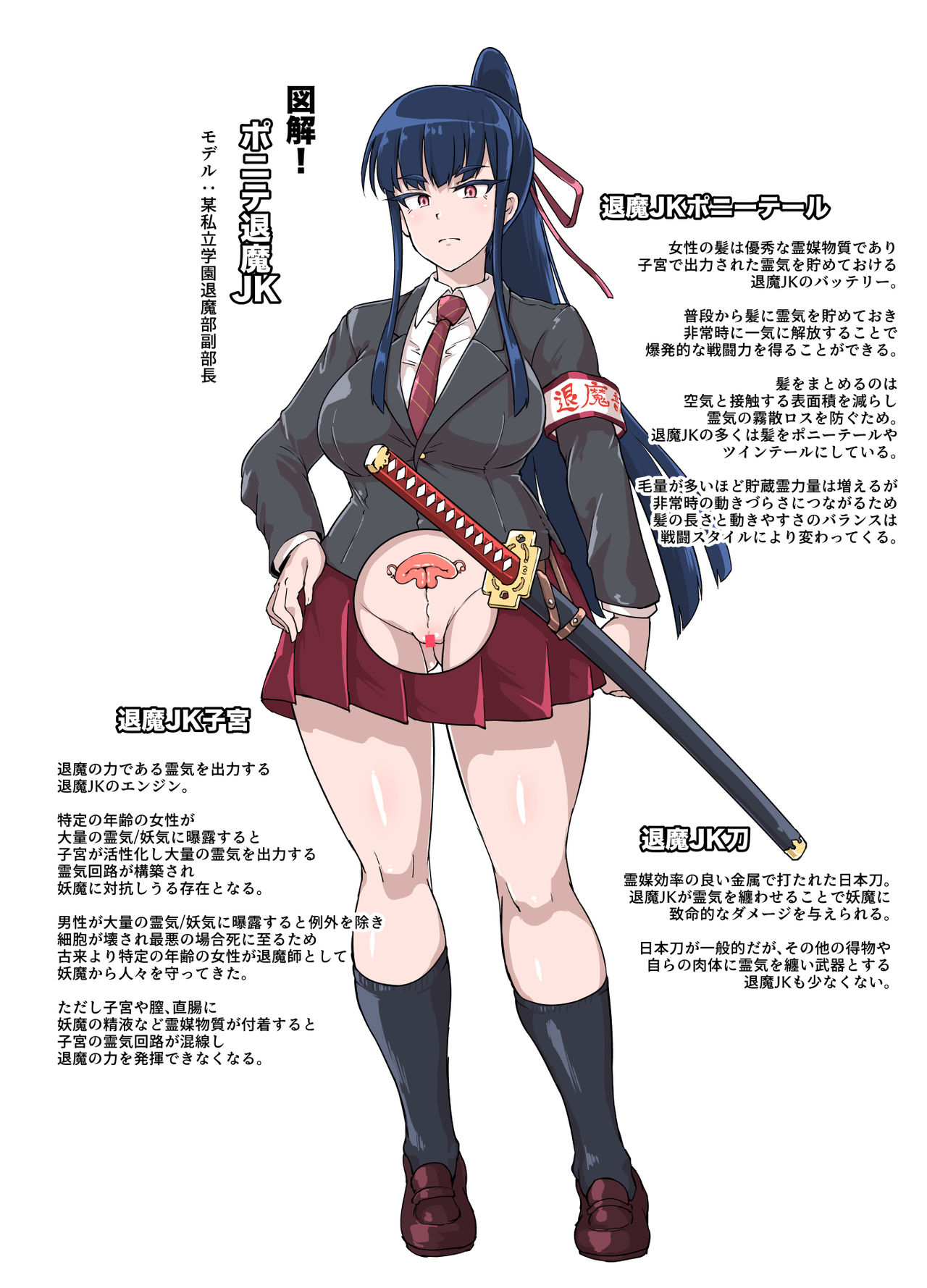 [日本漫画] ポニテJK退魔部ラクガキ その 7-10 单本,眼镜,肛门,强奸,女学生#[45P]-19