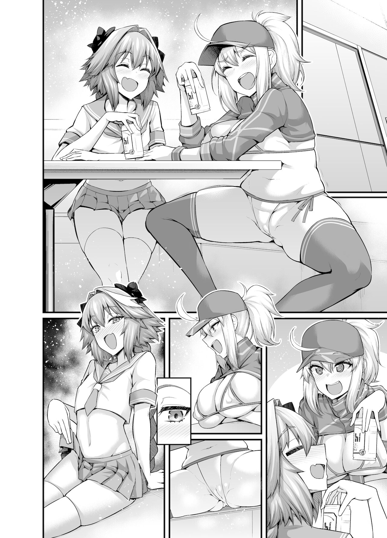 [日本漫画] [Ankoman] XX Onee-san, Astolfo to Nakayoku Suru (Fate/Grand Order)  单本,单女,单男,内射中出,比基尼,丝袜#[7P]-5
