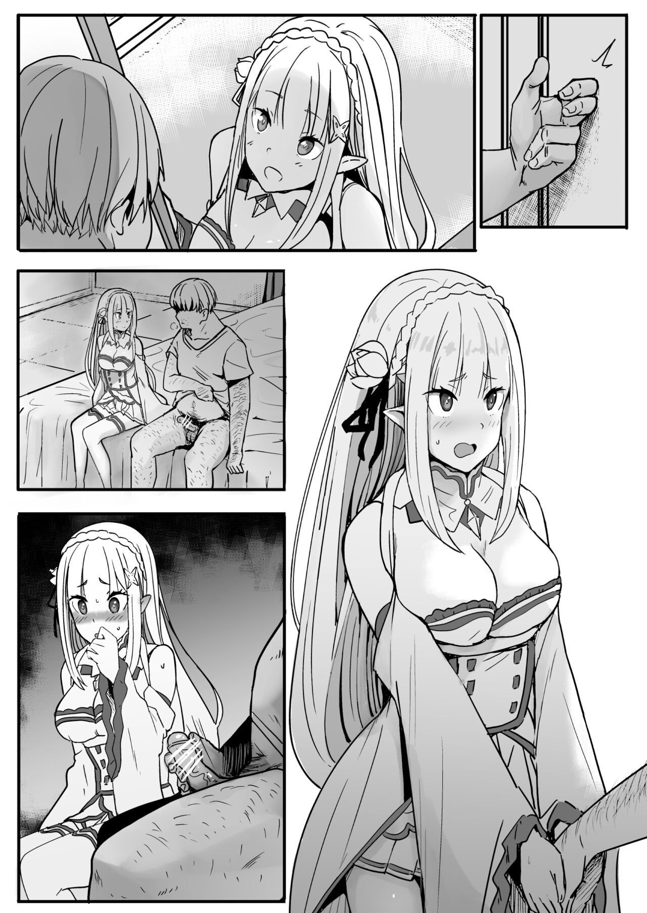 [日本漫画] [Oninarasu] EMT(NTR Part 2) (7/1) (Re: Zero kara Hajimeru Isekai Seikatsu) 单本,巨乳大奶,NTR,内射中出#[11P]-2