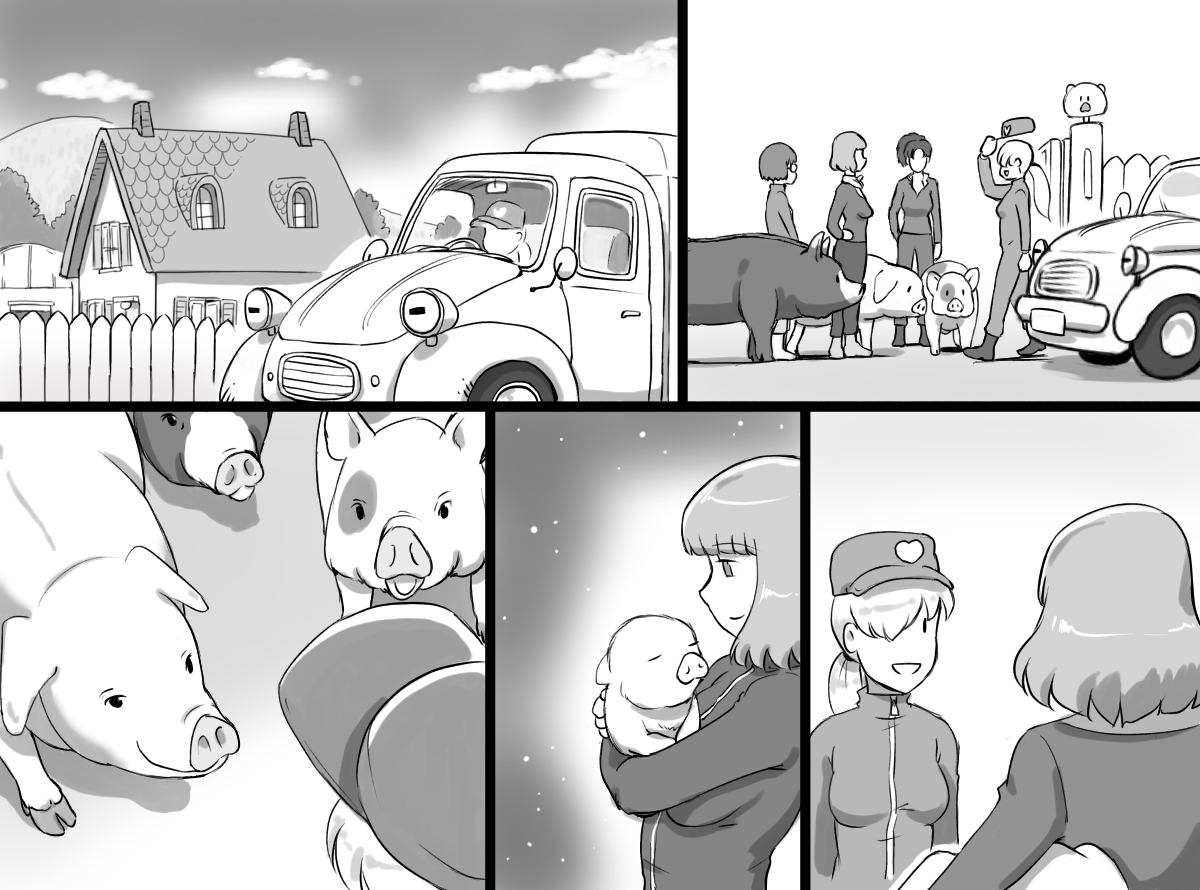 [日本漫画] [pink-noise (Mizuiro Megane)] Doubutsu Noujou - 3-biki no Kobuta-chan Hen   单本,内射中出#[64P]-38