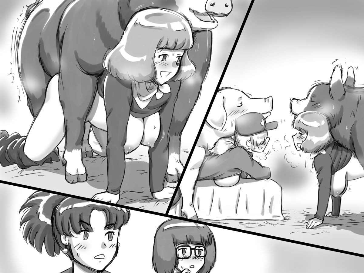 [日本漫画] [pink-noise (Mizuiro Megane)] Doubutsu Noujou - 3-biki no Kobuta-chan Hen   单本,内射中出#[64P]-48