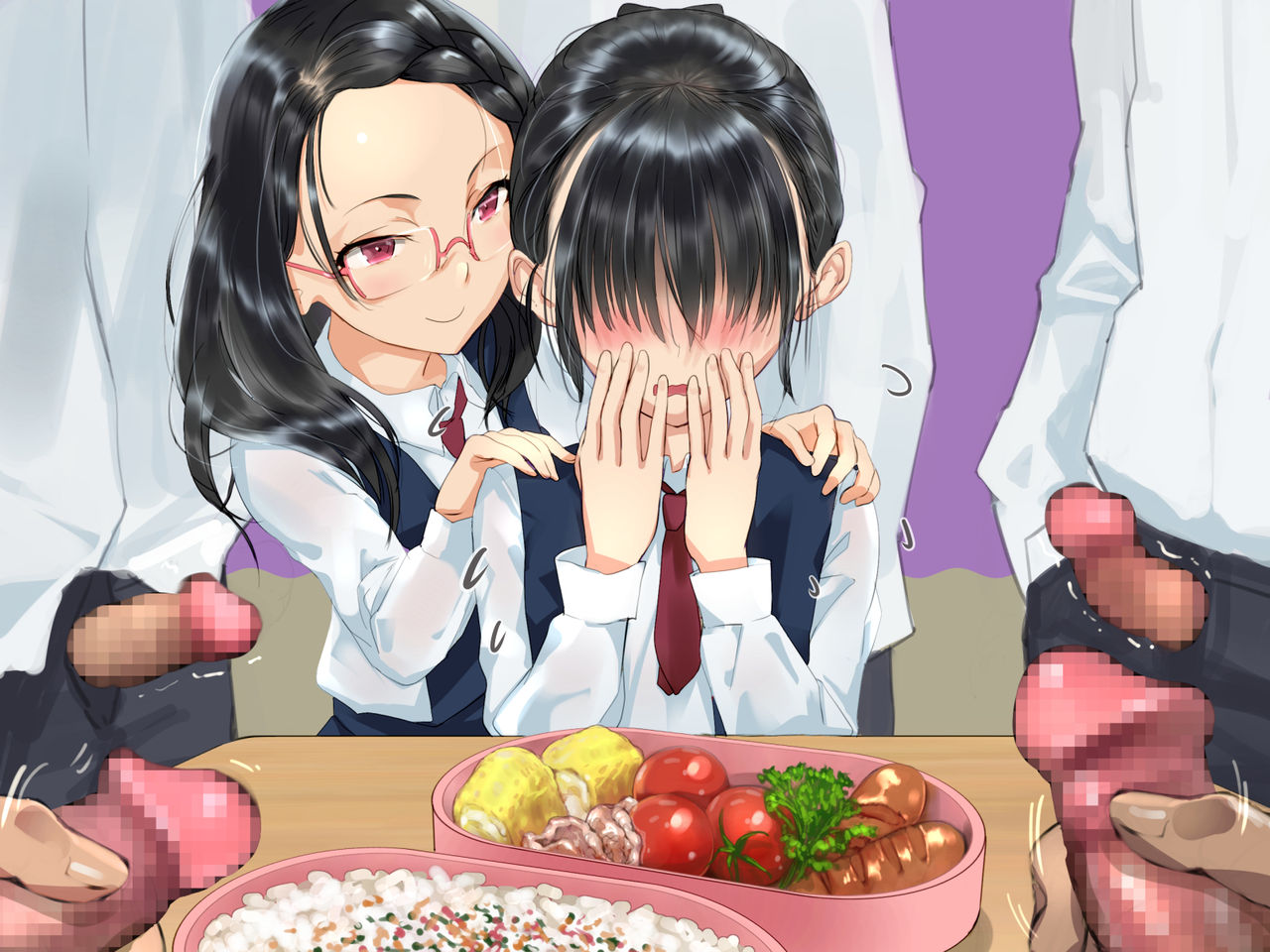 [日本漫画] [Chitei no Nikuya] Gakkou de ShokuSe.  來去學校大吃一精  单本,眼镜,女学生制服,连裤袜,口交#[48P]-27