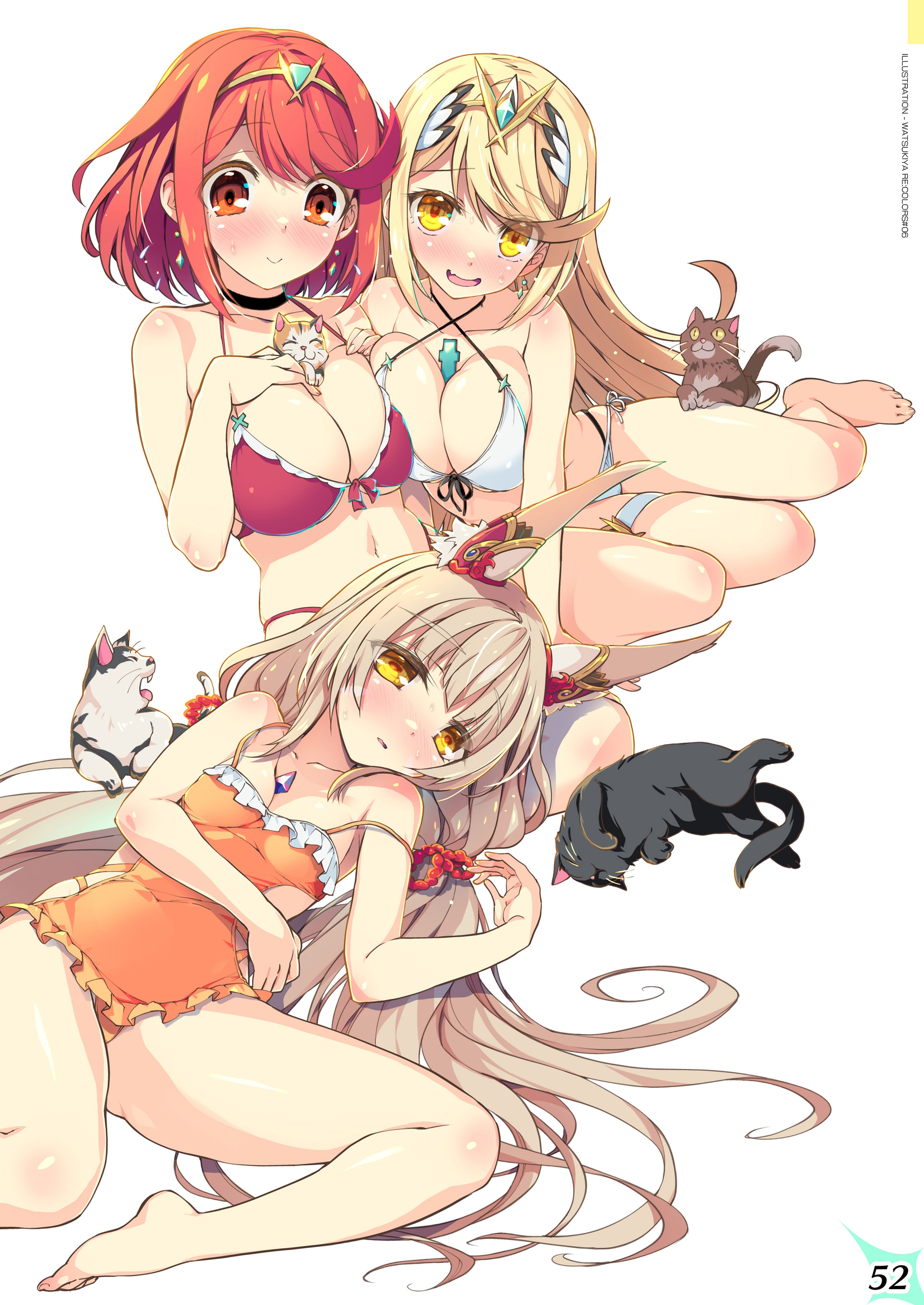[日本漫画] [わつき屋 (わつきるみ、結城成)] RE：COLORS!#06 キラキラkawaii! ブレイド大集合♪ (ゼノブレイドシリーズ) 单本,巨乳大奶,露出,全彩,大阴茎#[75P]-57