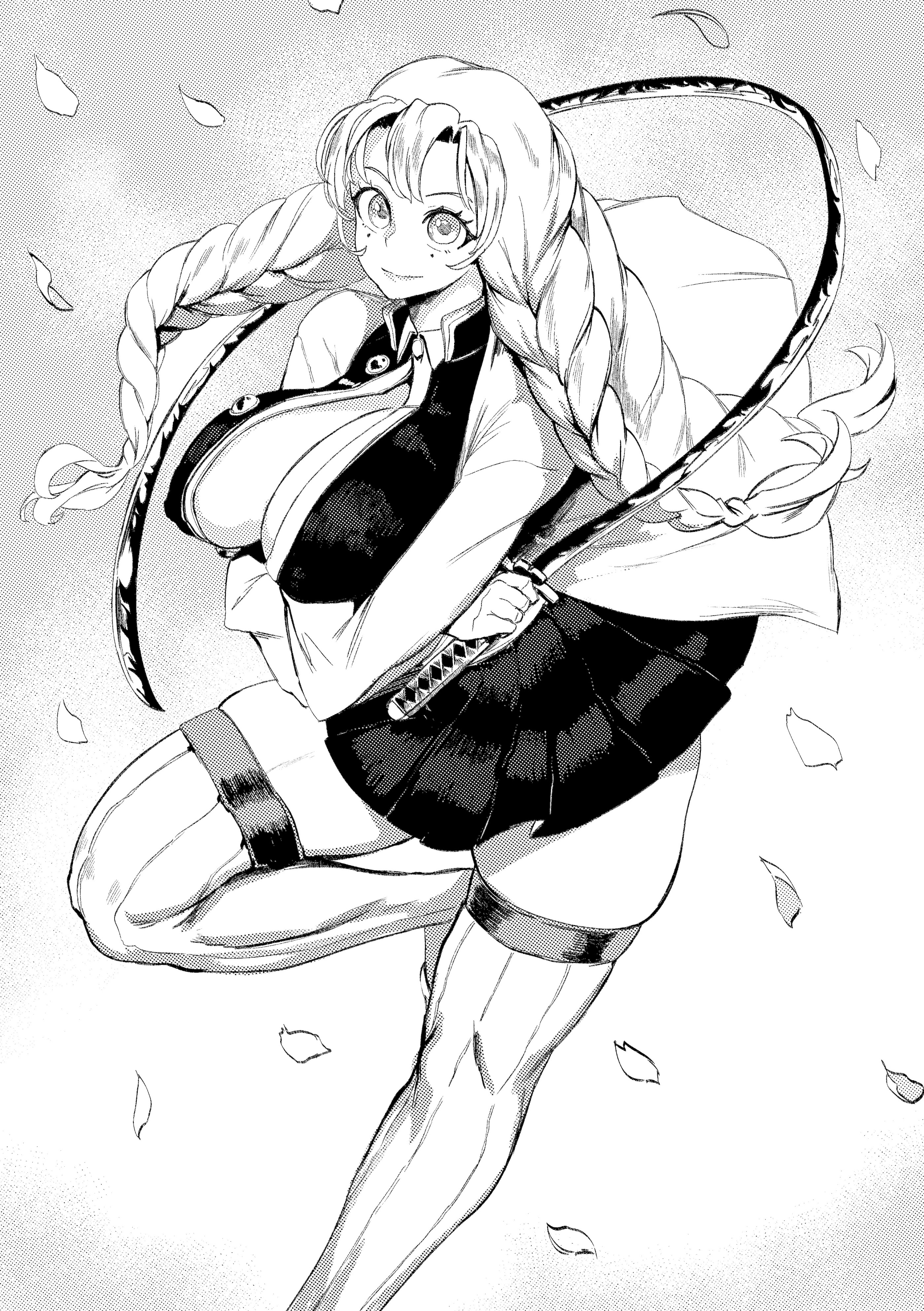 [日本漫画] [Tobe] 甘露寺蜜璃 (鬼滅の刃) 单本,巨乳大奶,群P#[34P]-34