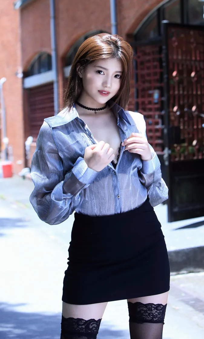 [爱美足] NO.142 陈怡霏 OL黑丝高跟美腿 街拍#[59P]-48