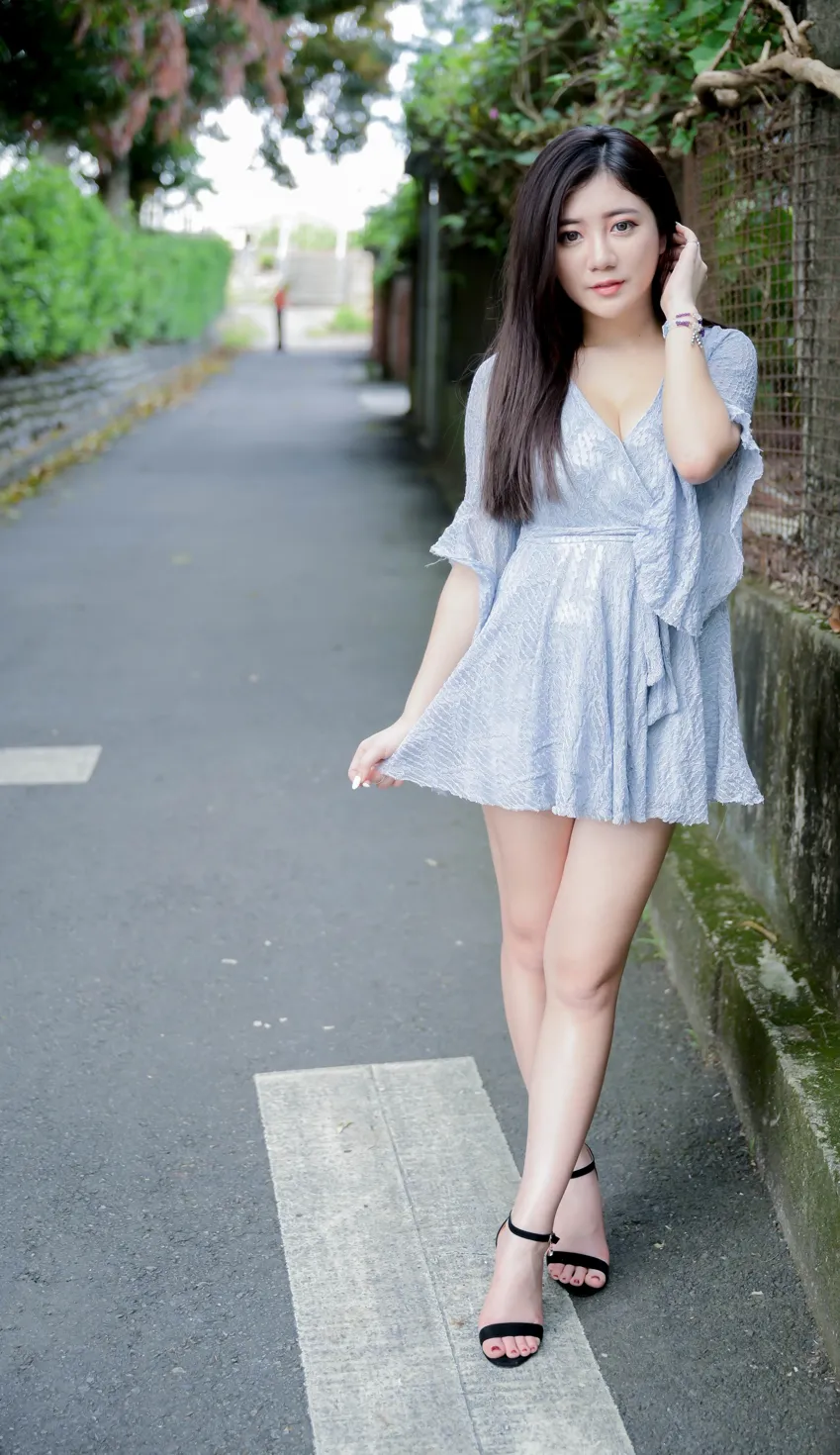 [爱美足] NO.211 乐乐 连衣裙凉高美腿 街拍#[71P]-1
