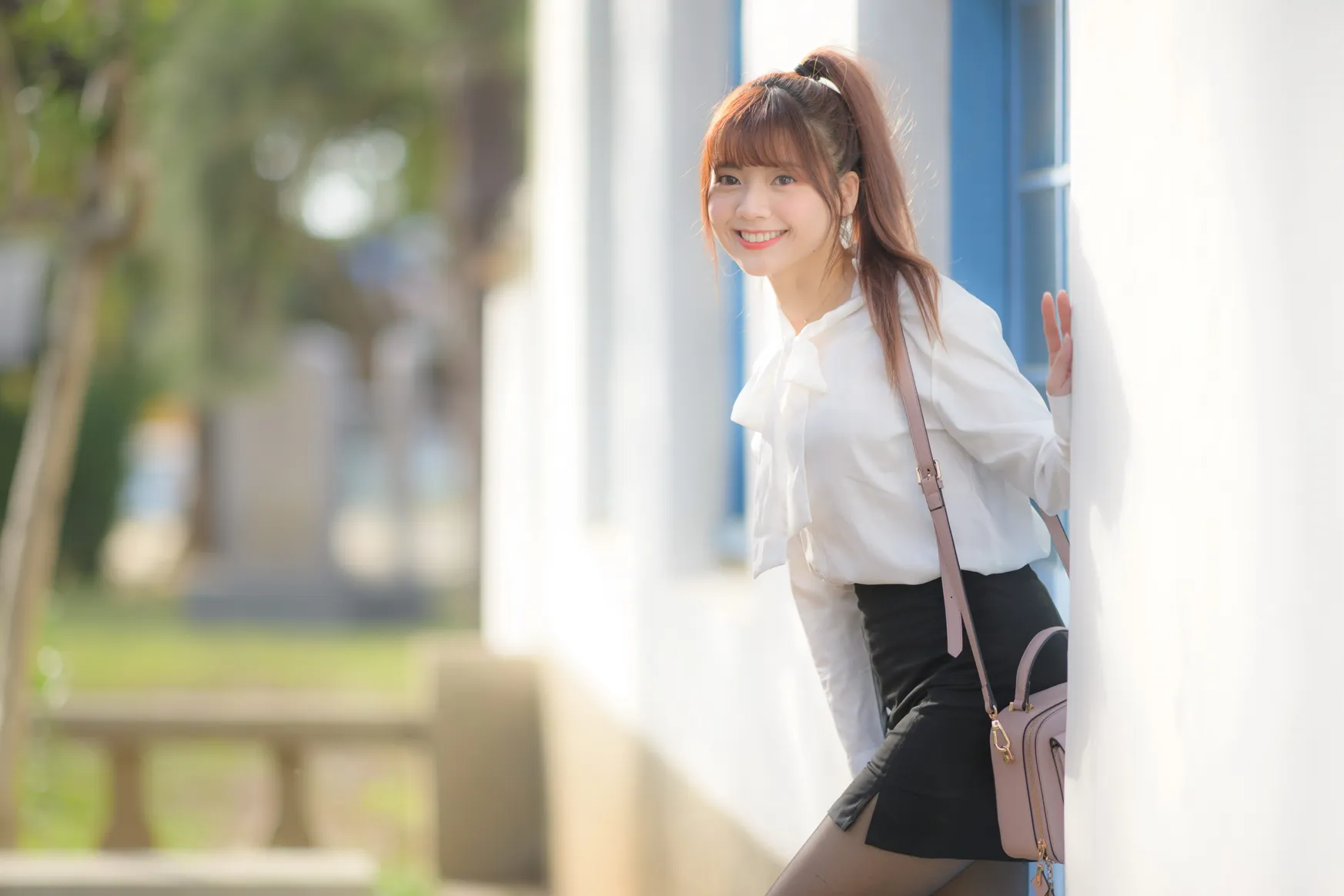 [Mzsock] NO.237 OL black silk uniform high heels street photography#[105P]-9