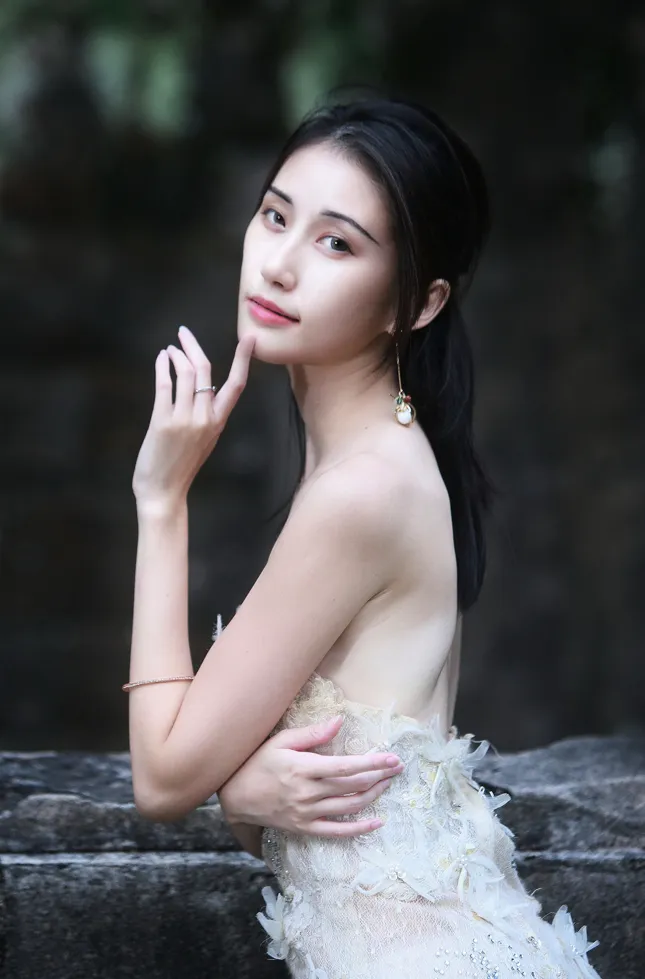 [爱美足] NO.148 王红 镂空白纱涼高美腿 街拍#[70P]-12