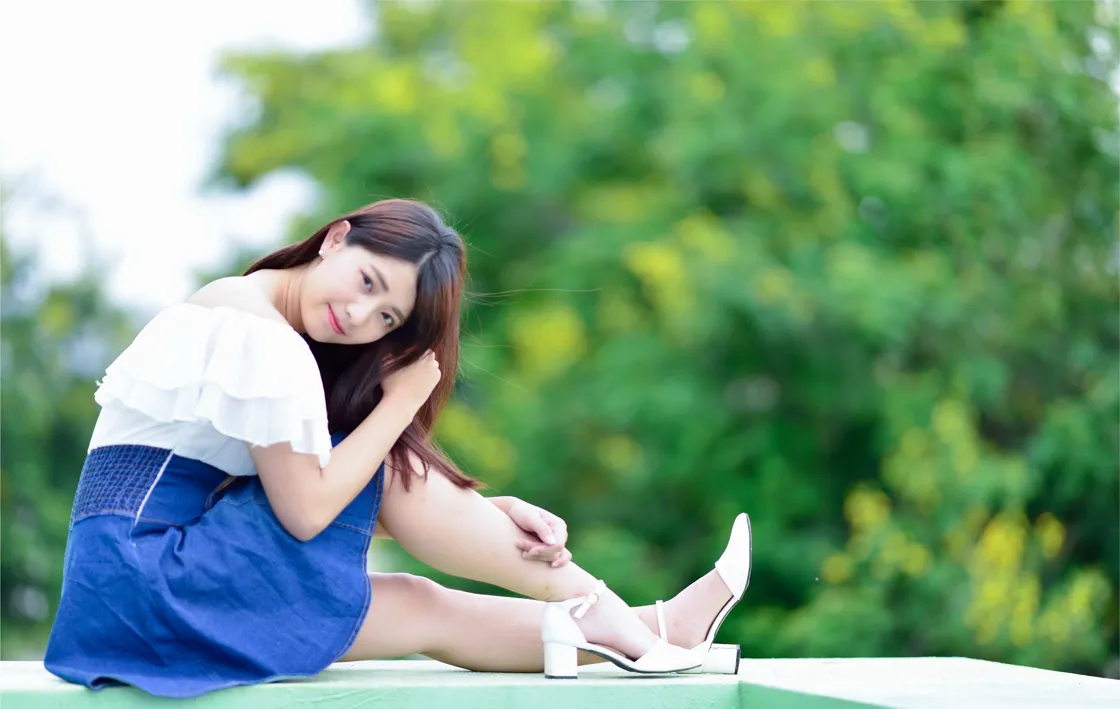[Mzsock] NO.168 Shanshan denim short skirt with high legs and beautiful legs street photography#[35P]-4
