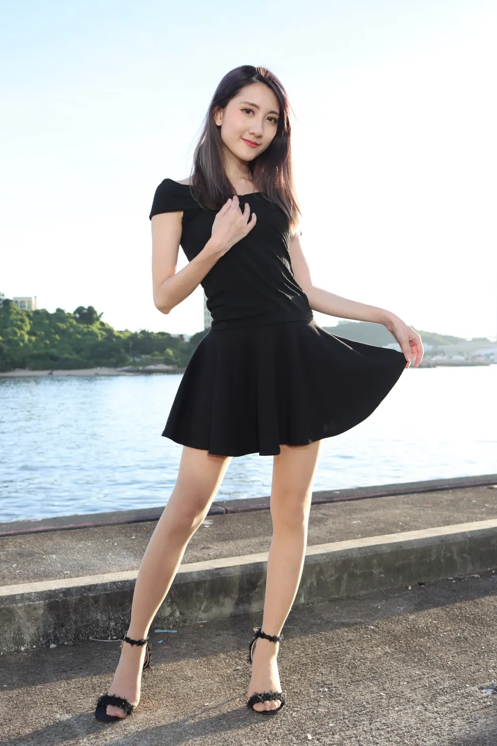 [爱美足] NO.140 Elaine Chung 连衣裙丝袜凉高美腿 街拍#[73P]-4