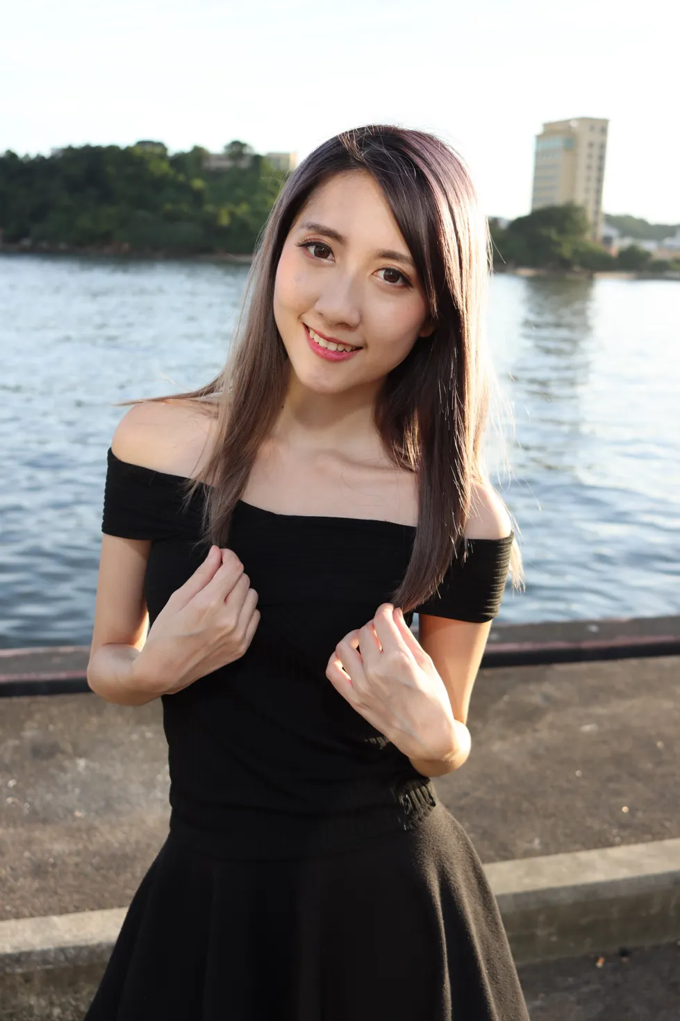 [爱美足] NO.140 Elaine Chung 连衣裙丝袜凉高美腿 街拍#[73P]-9