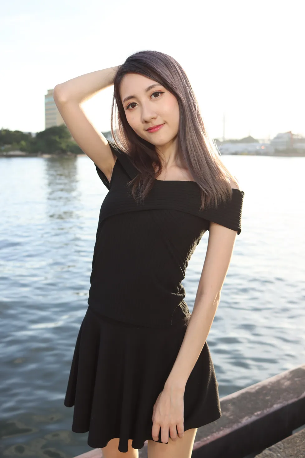 [爱美足] NO.140 Elaine Chung 连衣裙丝袜凉高美腿 街拍#[73P]-12