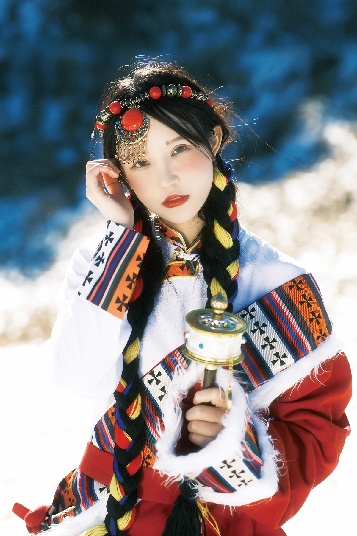 [YITUYU] 2023.01.01 Vol.2814 – I can’t live without the sacred mountain. Please take a Gesang flower with you. Xiaoshuang#[22P]-4