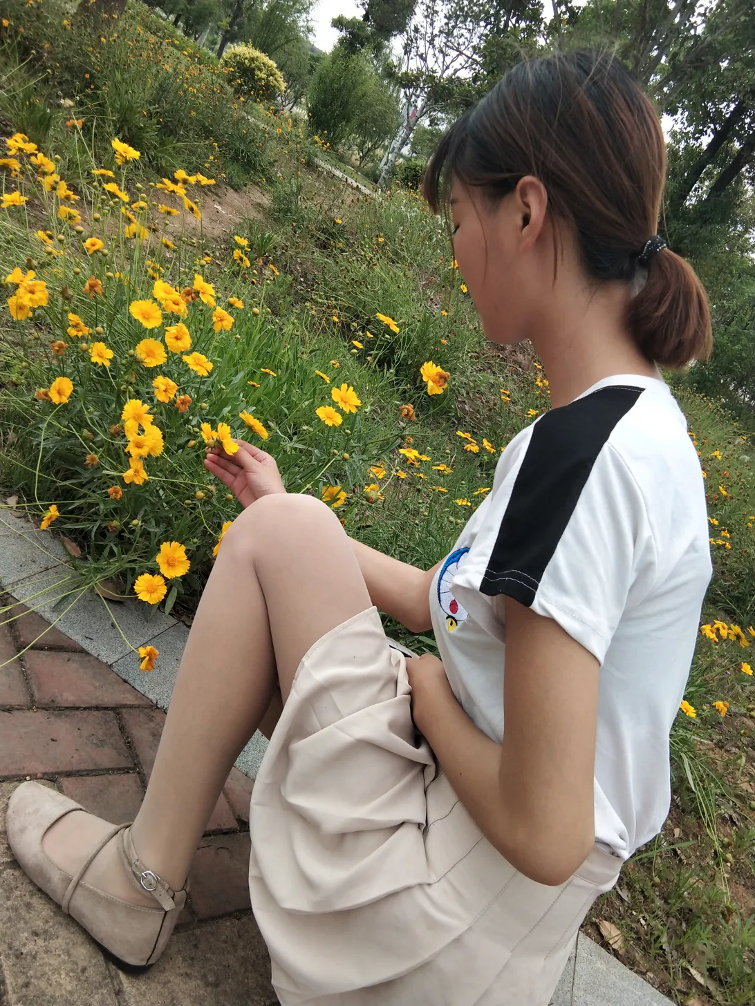 [爱美足] NO.016 肉丝绑带平底鞋 街拍#[24P]-1