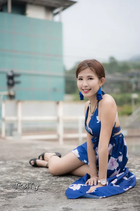 [爱美足] NO.052 Polly 高衩長裙 高跟美腿旅拍 街拍#[60P]-5