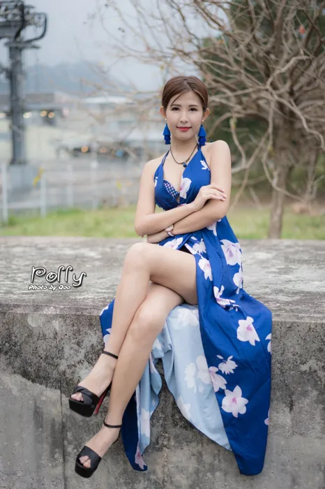 [爱美足] NO.052 Polly 高衩長裙 高跟美腿旅拍 街拍#[60P]-7