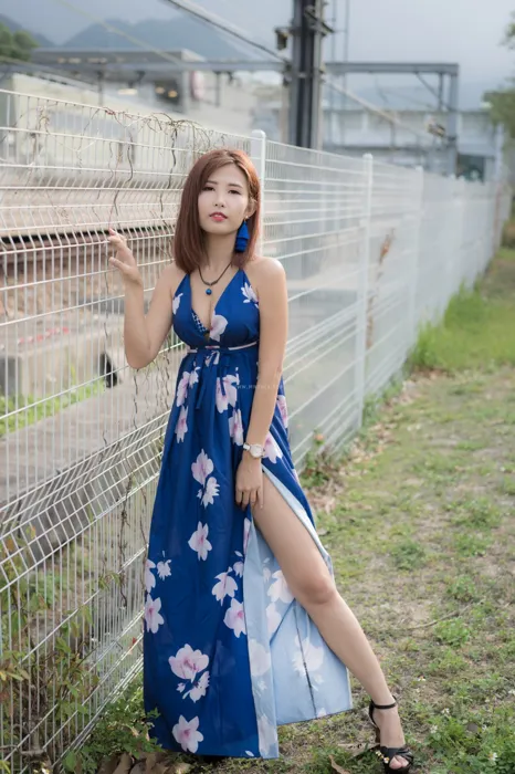 [爱美足] NO.052 Polly 高衩長裙 高跟美腿旅拍 街拍#[60P]-10