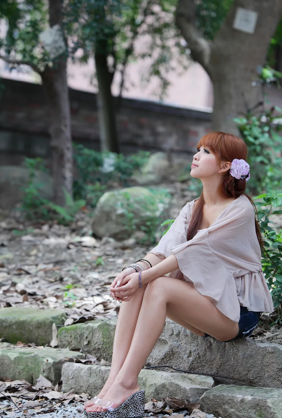 [爱美足] NO.210 小雯 露肩牛仔短裤凉高美腿 街拍#[80P]-10