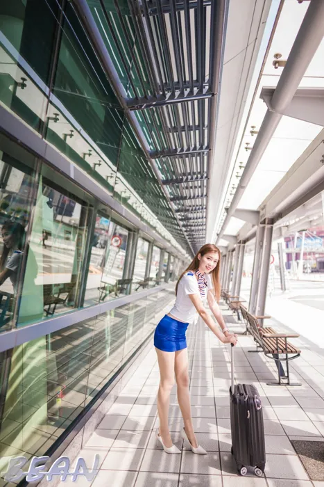 [爱美足] NO.219 金允乔 台中高铁 高跟美腿外拍 街拍#[81P]-19