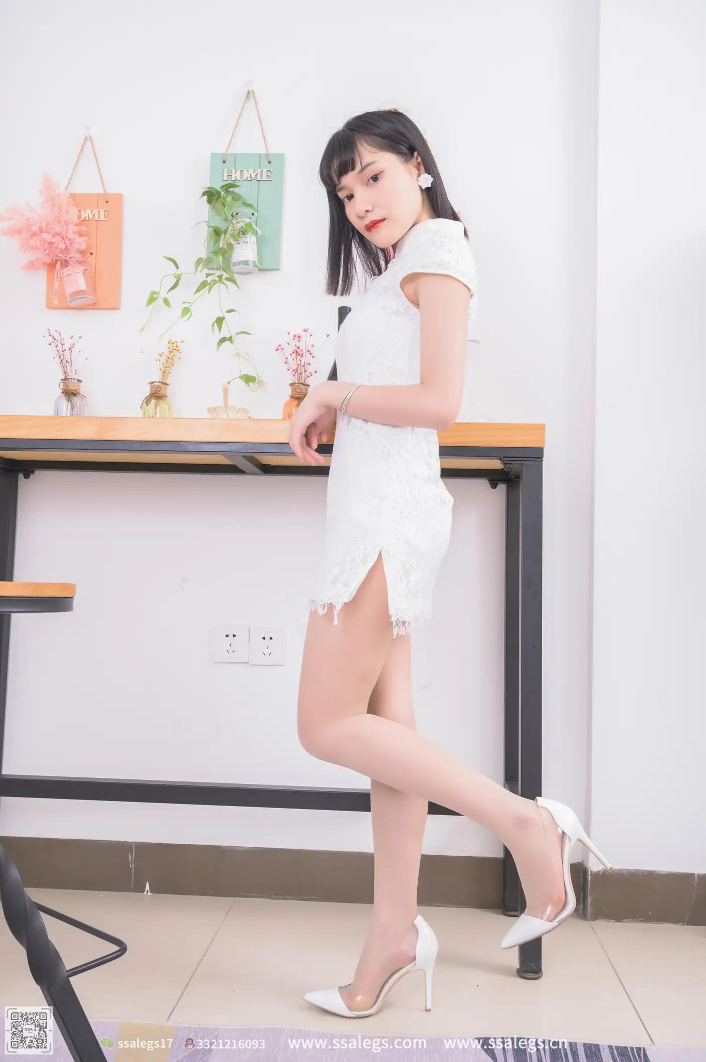 [爱美足] NO.505 冰冰 旗袍肉丝袜写真（上) 丝社#[125P]-1
