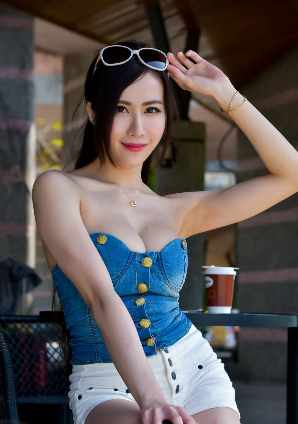 [爱美足] NO.181 妍希 露肩短裤长靴美腿 街拍#[71P]-16