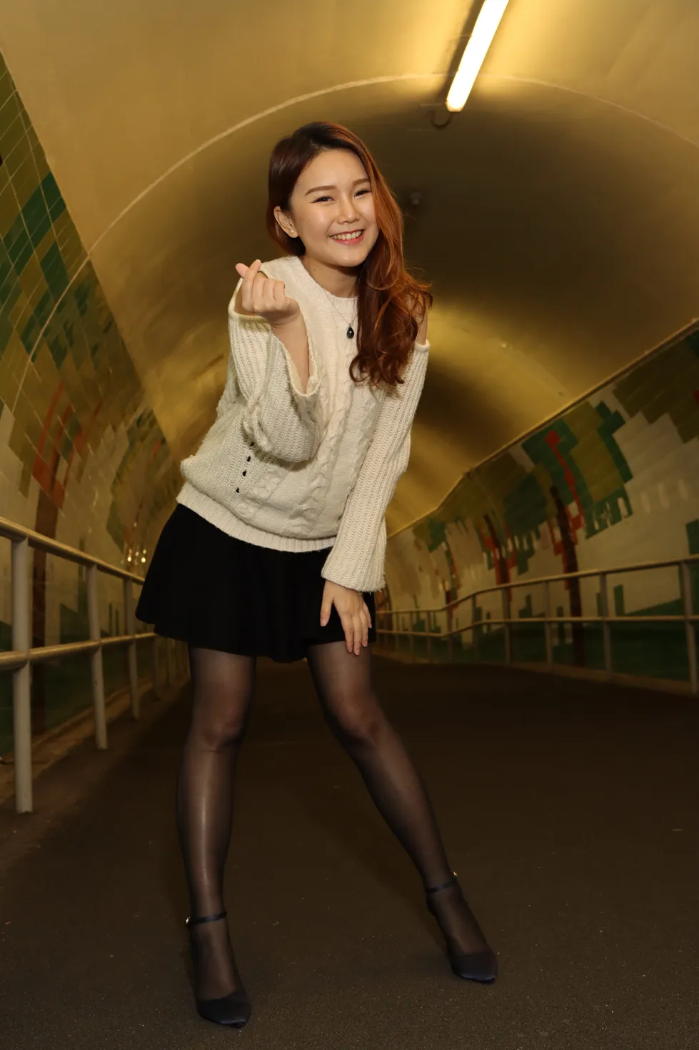 [爱美足] NO.099 Erika 短裙黑丝高跟美腿 街拍#[106P]-42