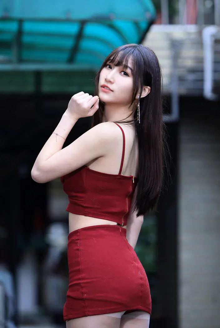 [爱美足] NO.100 张雅筑 紧身短裙丝袜高跟美腿 街拍#[64P]-10