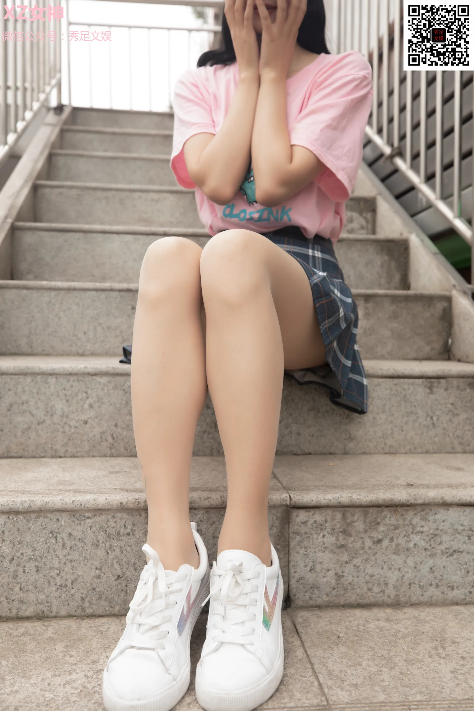 [爱美足] NO.006 青春无敌的百褶裙少女 街拍#[60P]-9