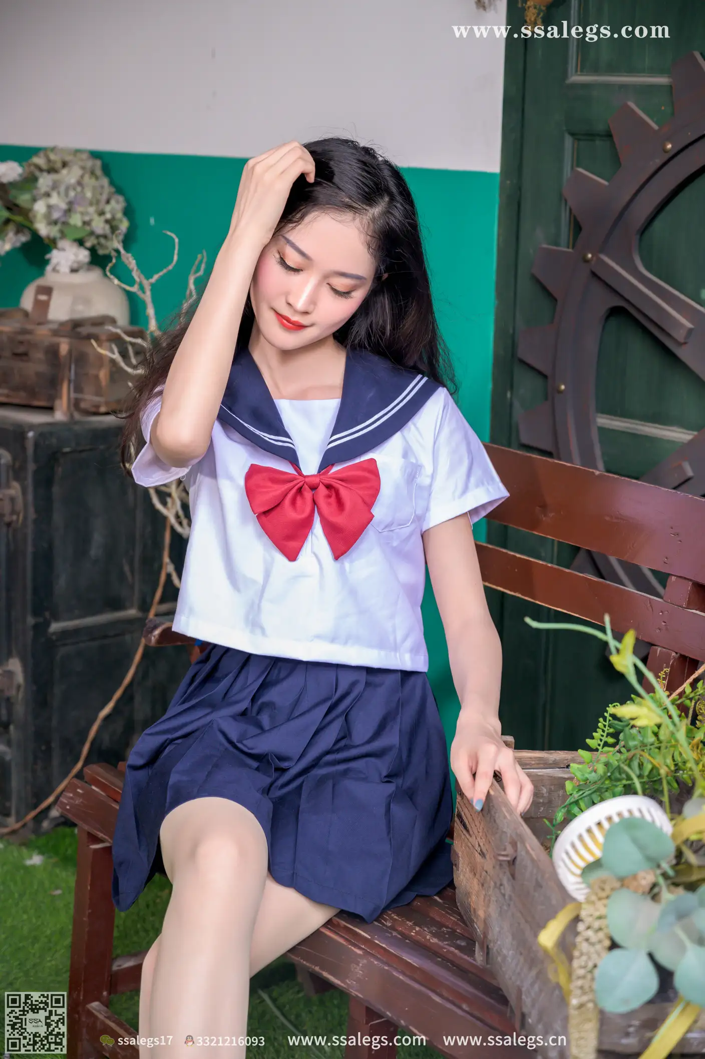 [爱美足] NO.421 漫漫白色jk制服肉丝写真(上) 丝社#[124P]-3