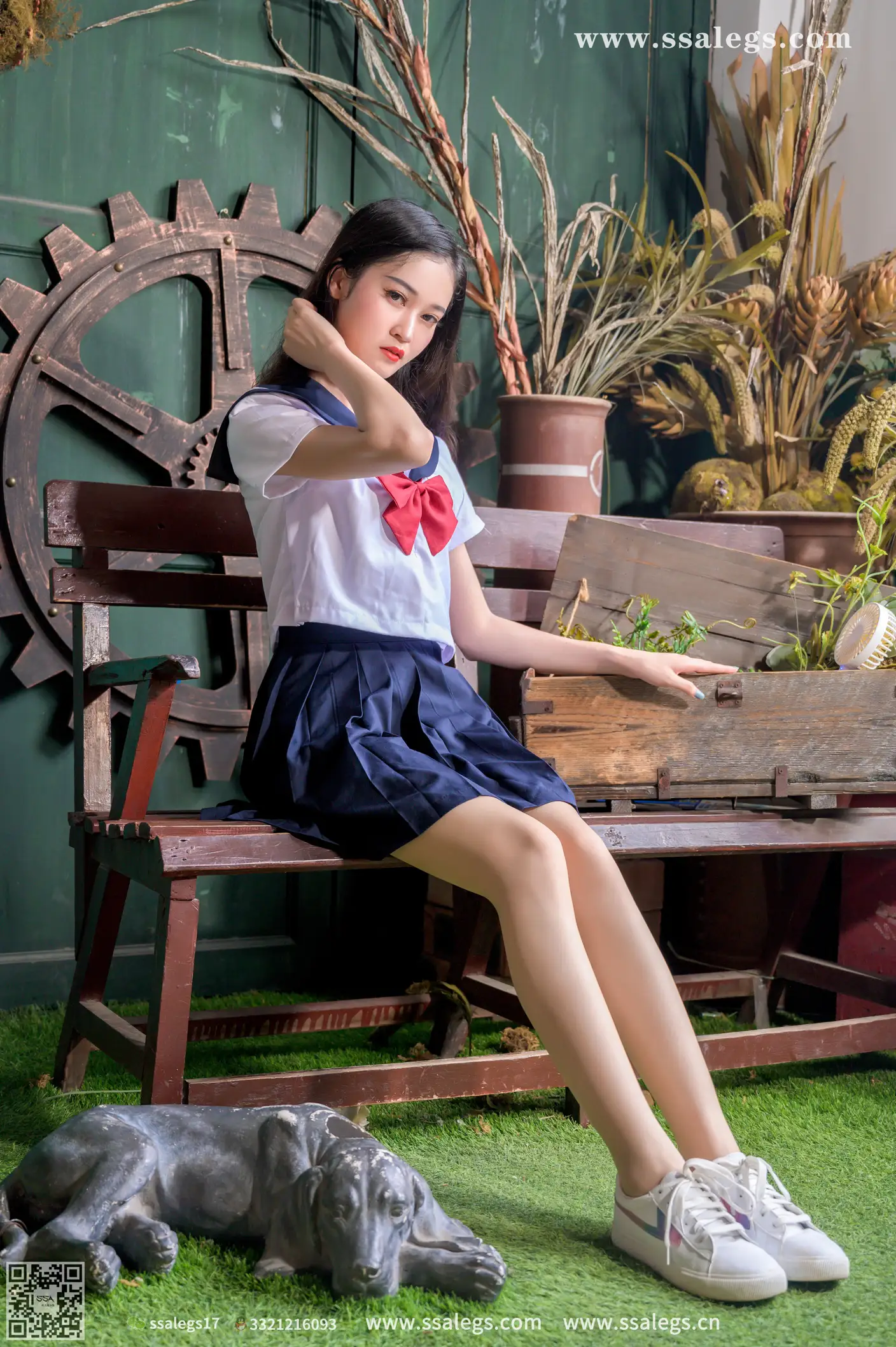 [爱美足] NO.421 漫漫白色jk制服肉丝写真(上) 丝社#[124P]-9