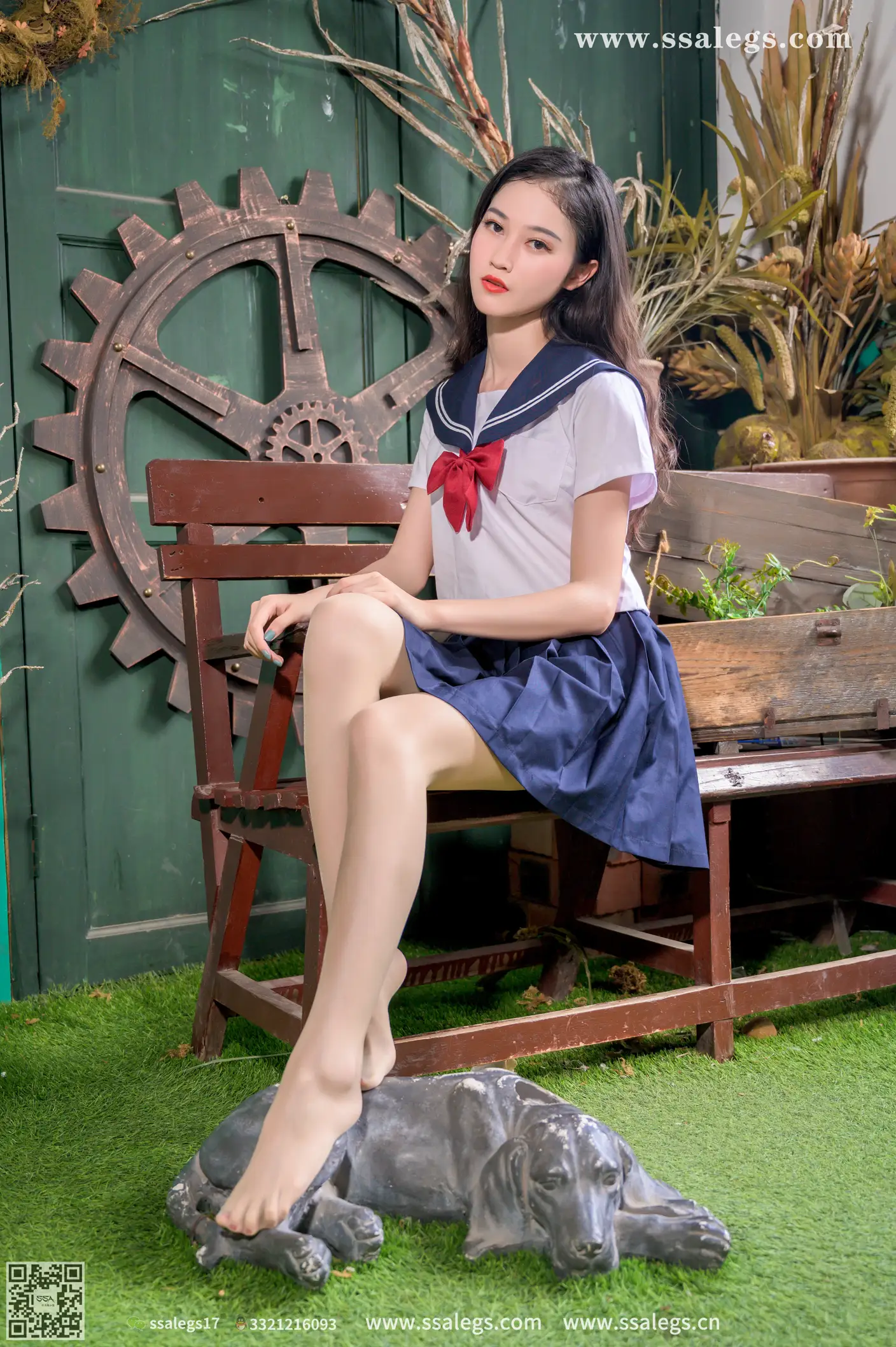 [爱美足] NO.421 漫漫白色jk制服肉丝写真(上) 丝社#[124P]-7