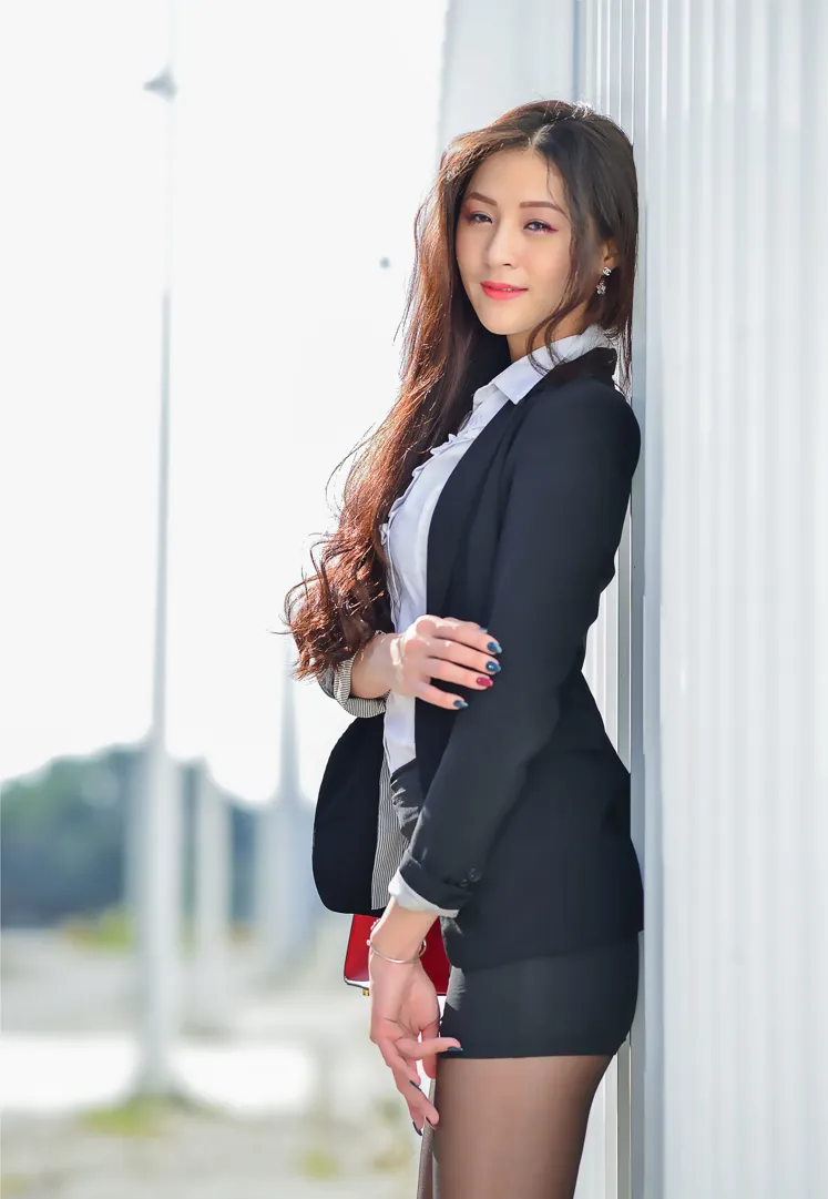 [爱美足] NO.146 Lola 雪岑 OL黑丝高跟美腿 街拍#[105P]-16