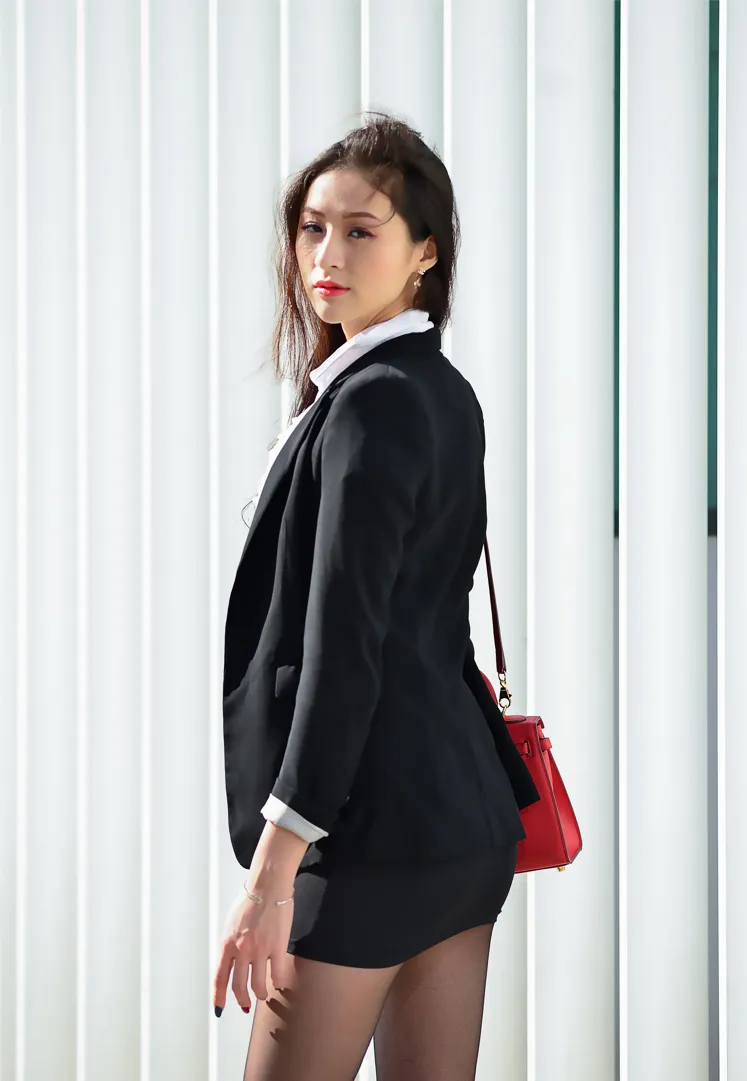 [爱美足] NO.146 Lola 雪岑 OL黑丝高跟美腿 街拍#[105P]-43