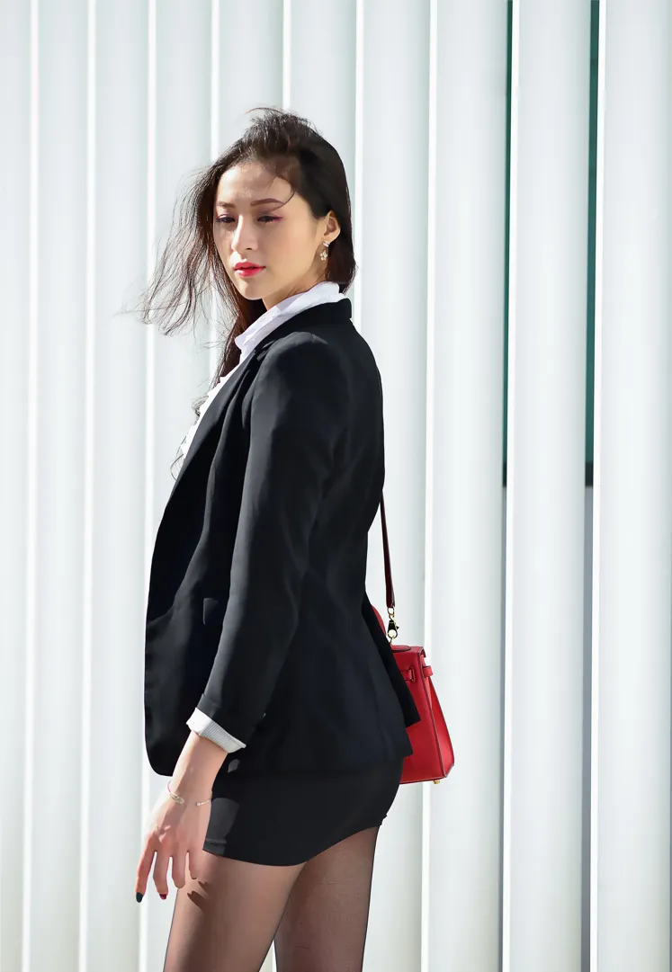 [爱美足] NO.146 Lola 雪岑 OL黑丝高跟美腿 街拍#[105P]-44