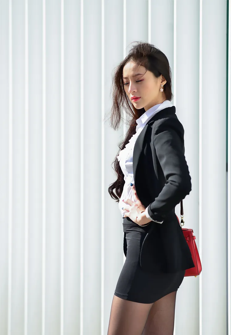 [爱美足] NO.146 Lola 雪岑 OL黑丝高跟美腿 街拍#[105P]-45