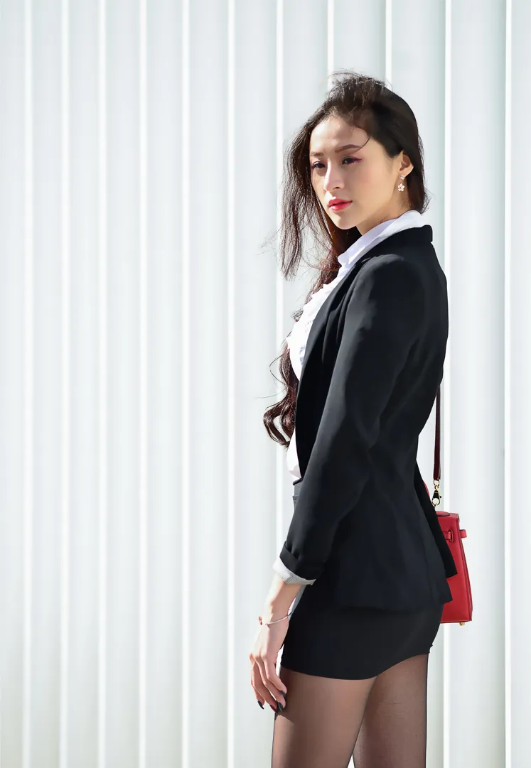 [爱美足] NO.146 Lola 雪岑 OL黑丝高跟美腿 街拍#[105P]-46