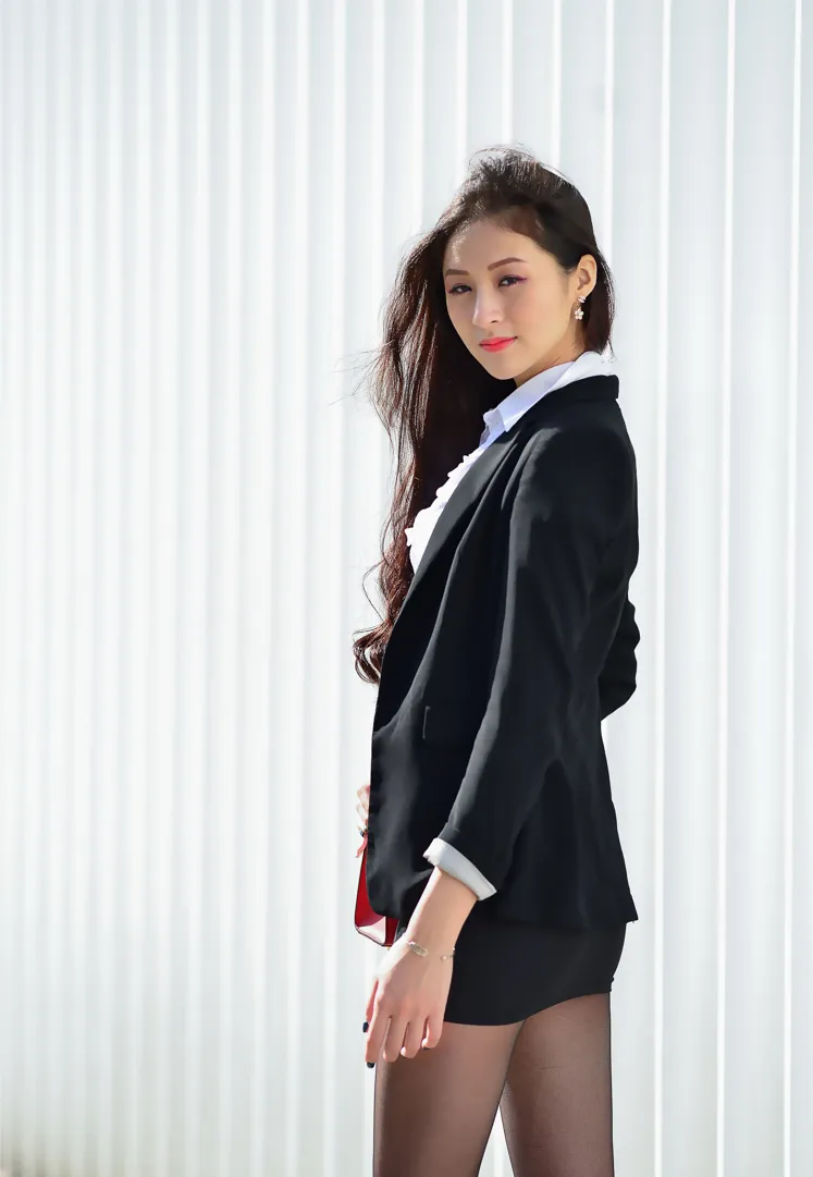 [爱美足] NO.146 Lola 雪岑 OL黑丝高跟美腿 街拍#[105P]-2