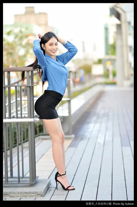 [爱美足] NO.091 张雅淳 大安森林 高跟美腿外拍 街拍#[54P]-46