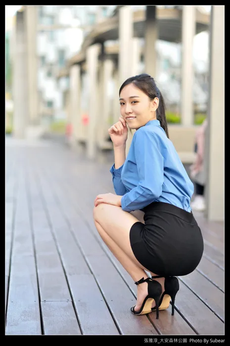 [爱美足] NO.091 张雅淳 大安森林 高跟美腿外拍 街拍#[54P]-48