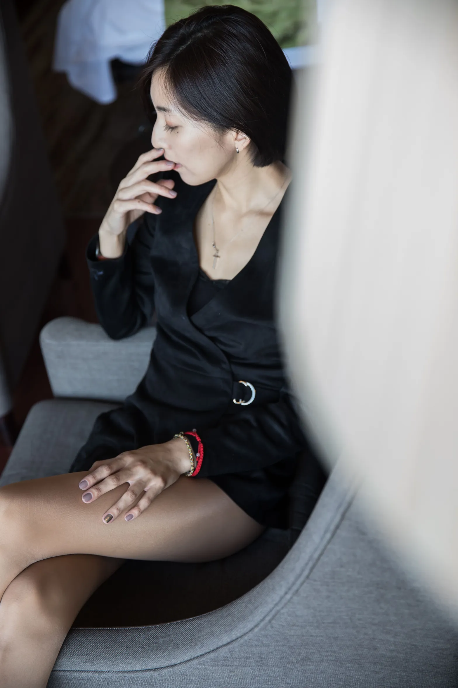 [爱美足] NO.120 酒店骨感美女肉丝高跟 街拍#[88P]-32