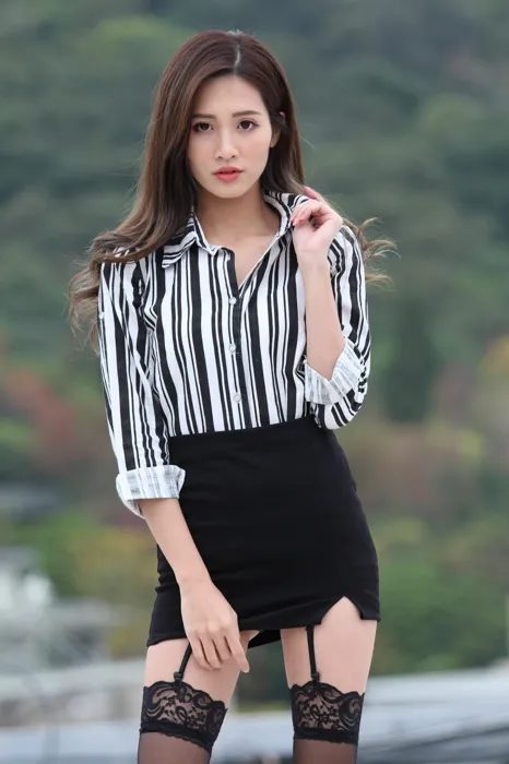 [爱美足] NO.025 长腿美模 张筱 性感黑丝外拍 街拍#[93P]-3