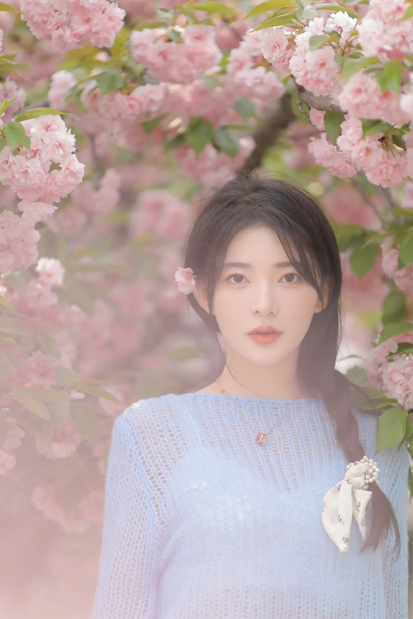 [艺图语] 2022.06.22 Vol.1252 – 粉蓝晚樱 杨伊墨#[29P]-8