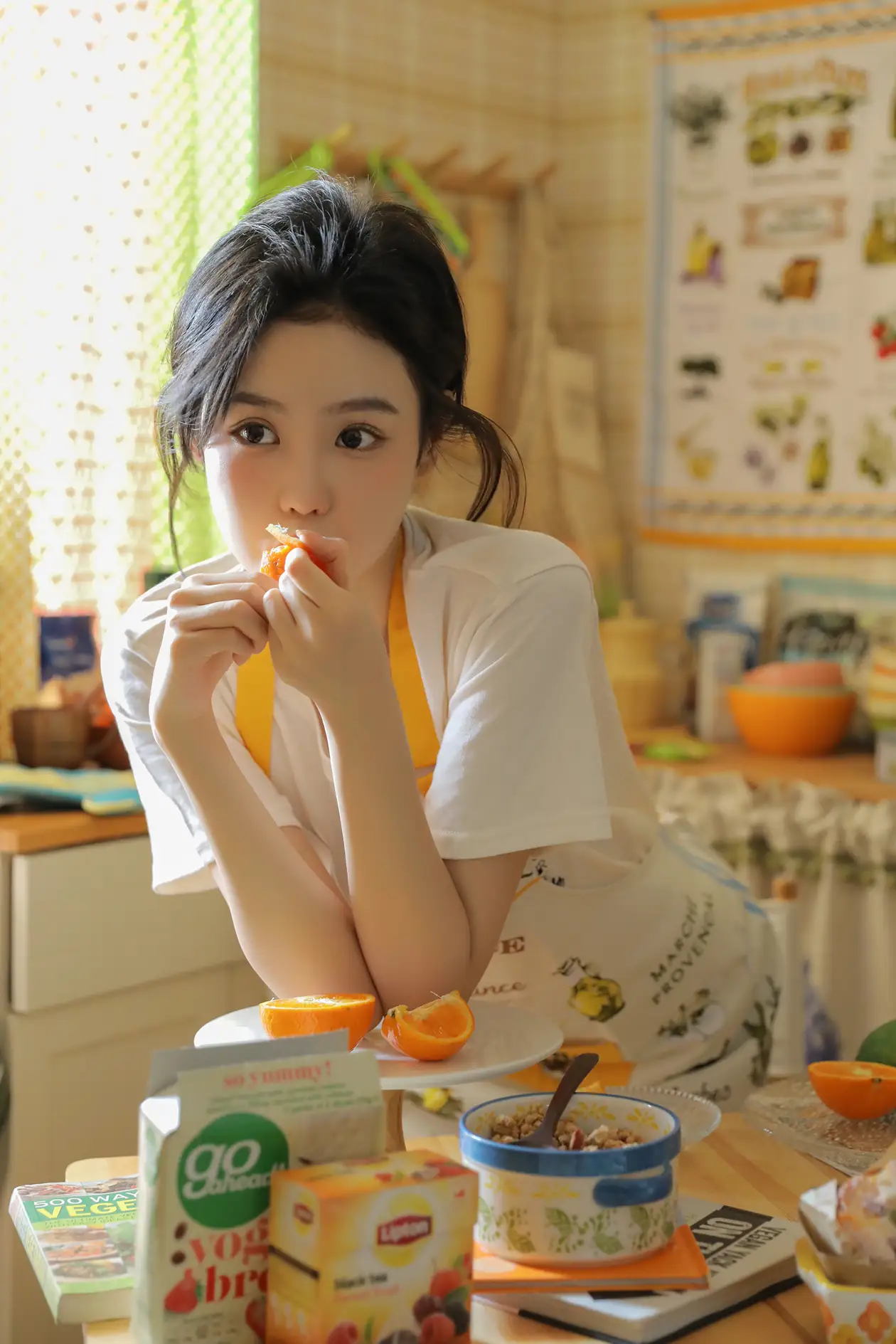 [艺图语] 2022.07.07 Vol.1403 – 橙味小厨娘 苡萱mua#[43P]-4