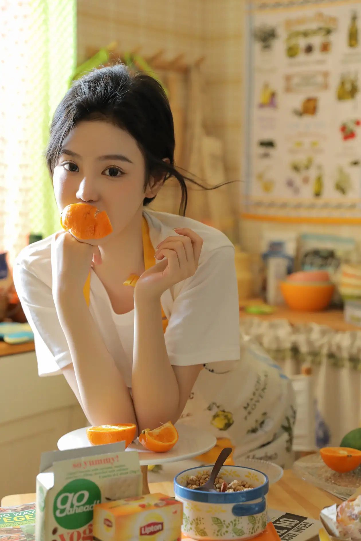 [艺图语] 2022.07.07 Vol.1403 – 橙味小厨娘 苡萱mua#[43P]-5