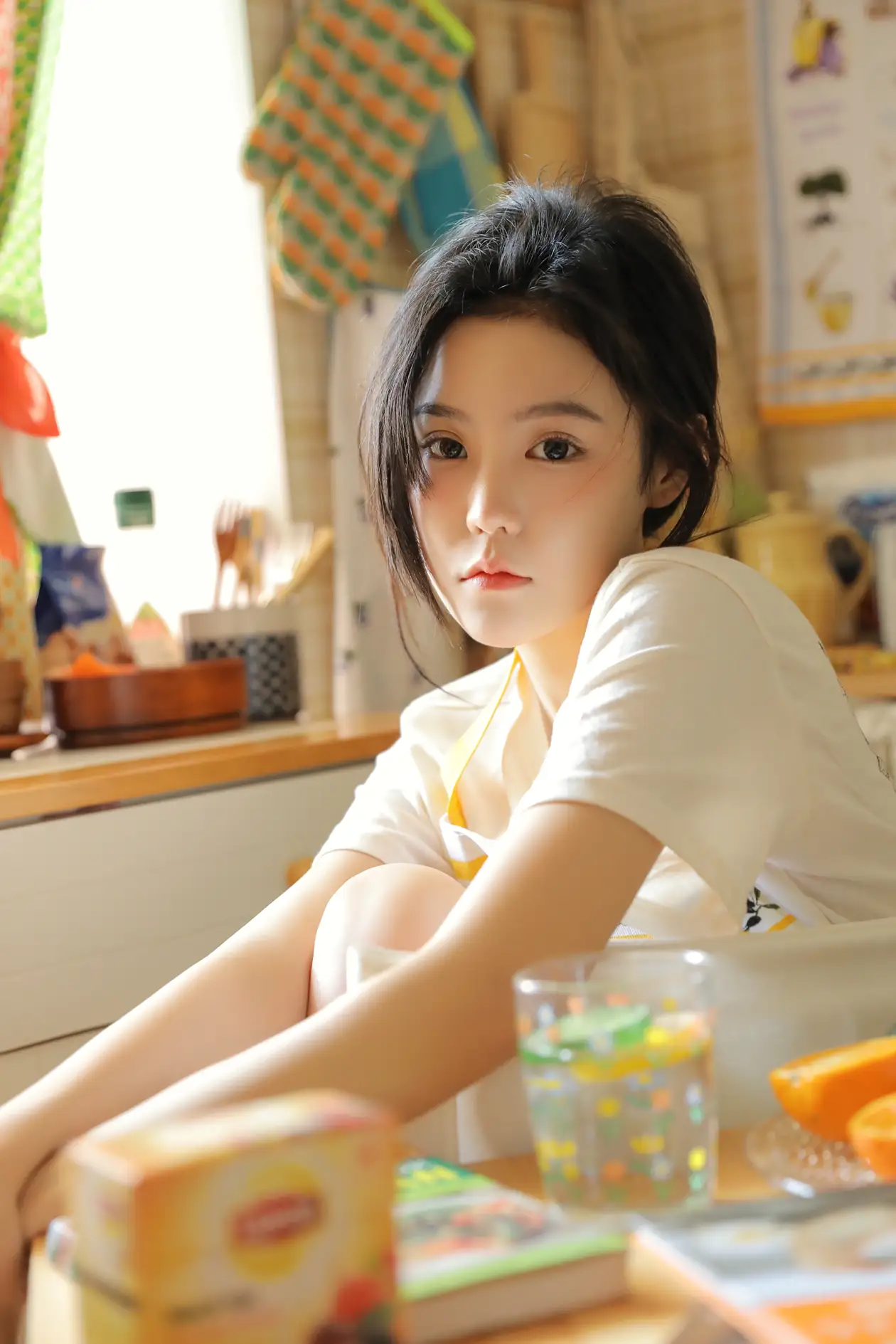 [艺图语] 2022.07.07 Vol.1403 – 橙味小厨娘 苡萱mua#[43P]-2