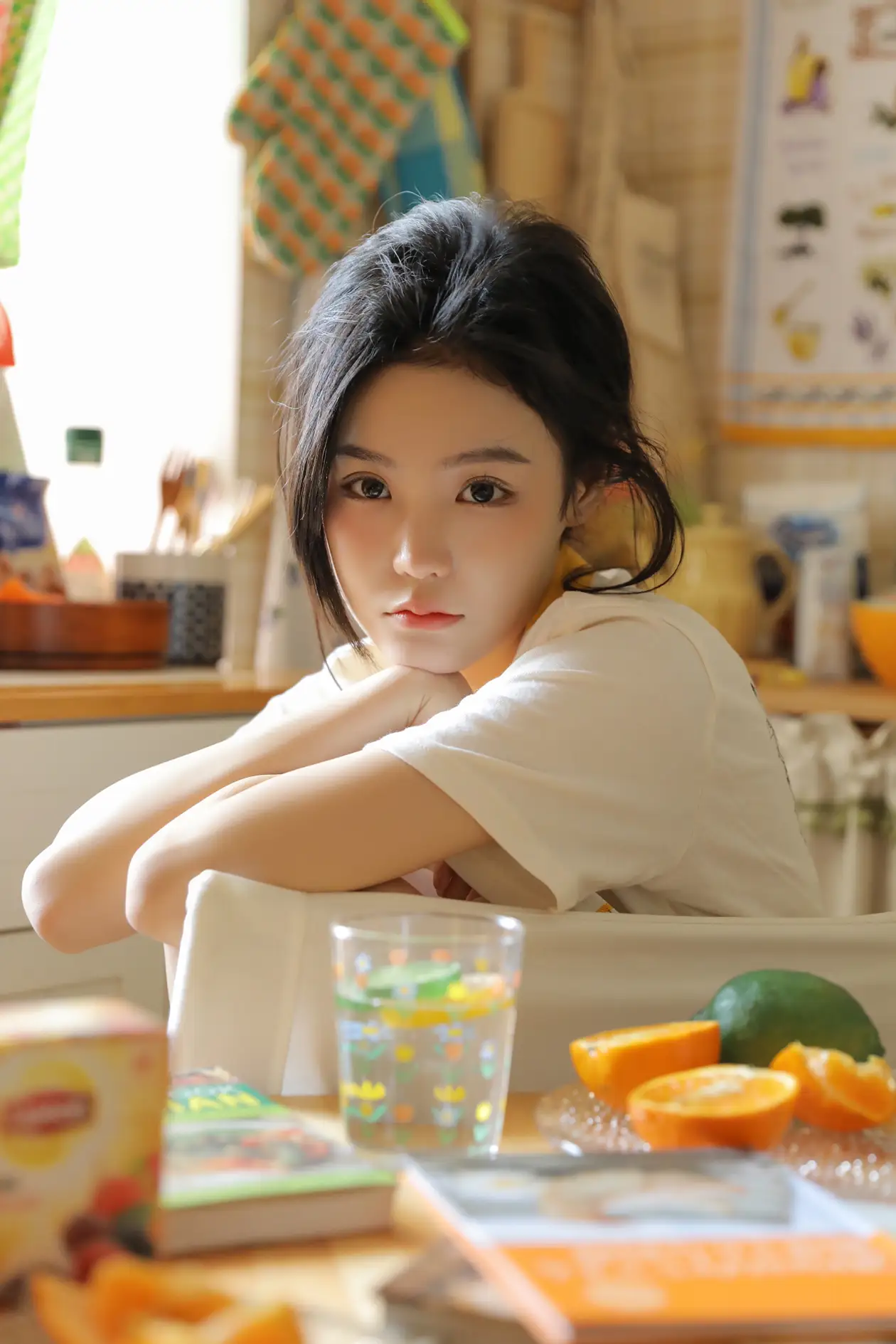 [艺图语] 2022.07.07 Vol.1403 – 橙味小厨娘 苡萱mua#[43P]-3