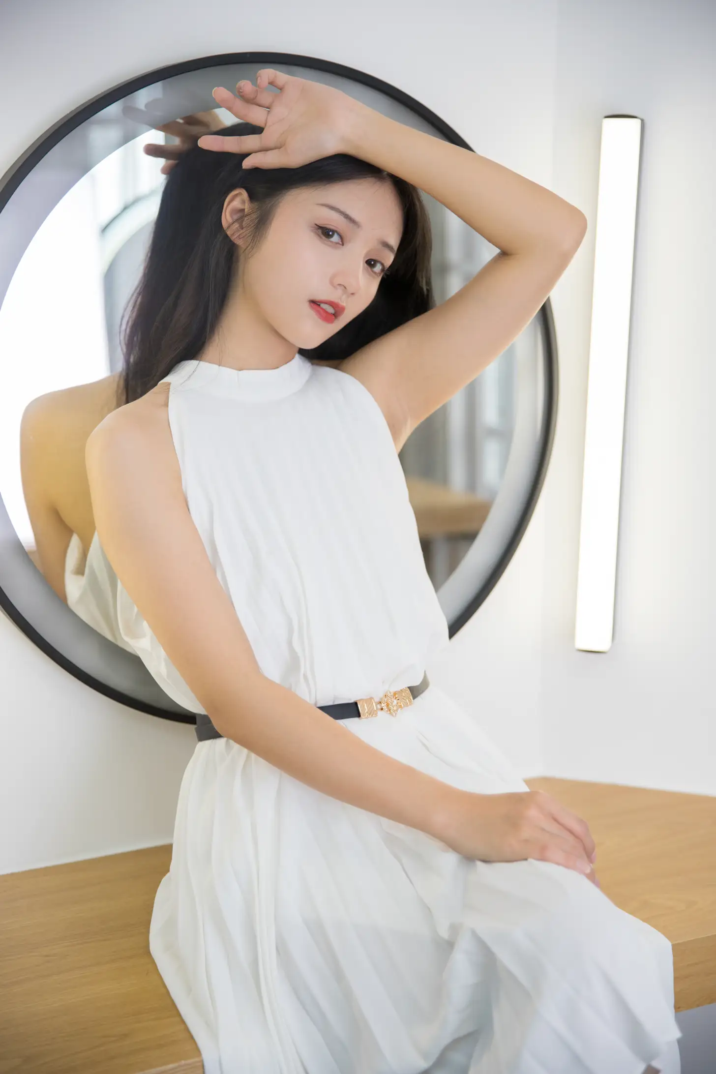 [艺图语] 2021.11.04 Vol.416 – 白色连衣裙 雨文#[22P]-5