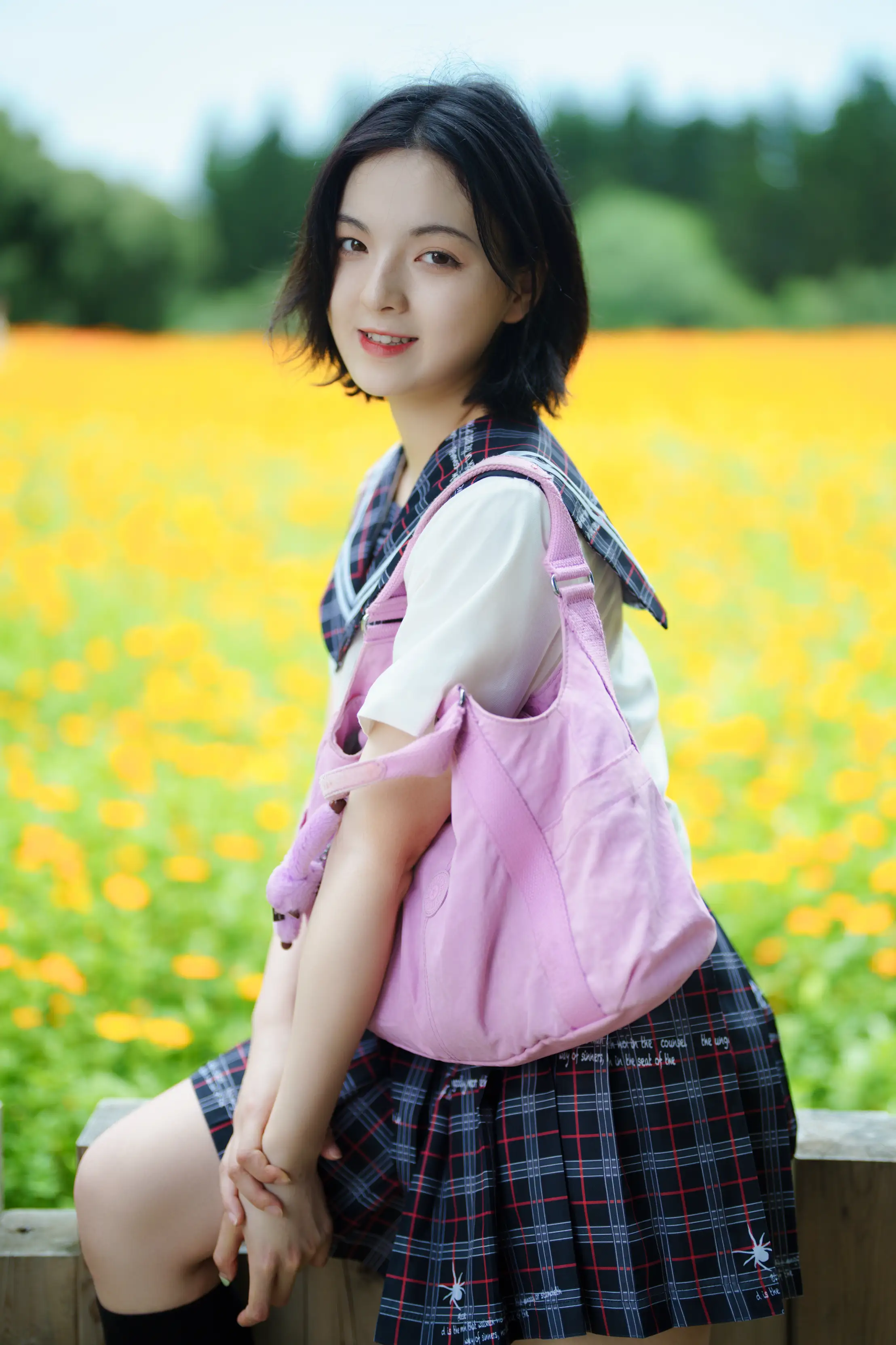[艺图语] 2021.11.12 Vol.441 – 花田里的JK少女 dudu#[51P]-3